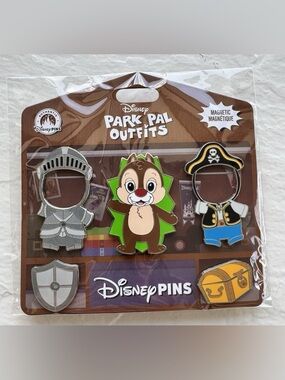 NEW Disney Parks Disney Trading Pins 2025 Park Pal Outfits Dale
Magnetic Pin Set